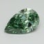 1.50 Ct. Fancy Vivid Green Pear Lab Grown Diamond