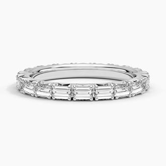 Emerald Cut Eternity Lab Diamond Ring