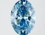 1.30 Ct. Fancy Vivid Blue Oval Lab Grown Diamond