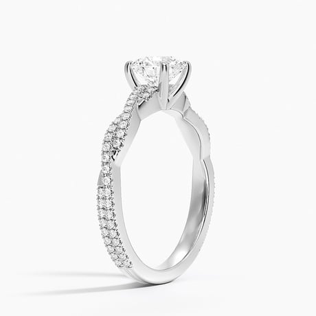 Scalloped Engagement Ring