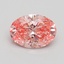 1.50 Ct. Fancy Vivid Pink Oval Lab Grown Diamond
