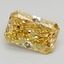 0.80 Ct. Fancy Vivid Yellow Radiant Lab Grown Diamond