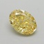 1.53 Ct. Fancy  Yellow Oval Lab Grown Diamond