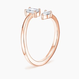 Léa Lab Diamond Toi et Moi Ring