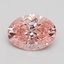 1.41 Ct. Fancy Vivid Pink Oval Lab Grown Diamond