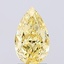 1.50 Ct. Fancy Vivid  Yellow Pear Lab Grown Diamond