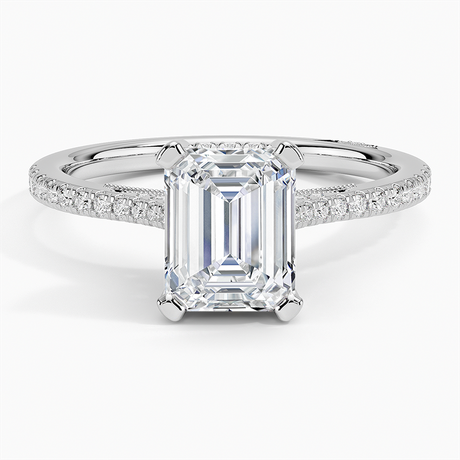 Luxe Diamond Accented Gallery Pavé Setting