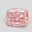 1.69 Ct. Fancy Vivid Pink Cushion Lab Grown Diamond
