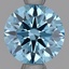 0.77 Ct. Fancy Vivid Blue Round Lab Grown Diamond