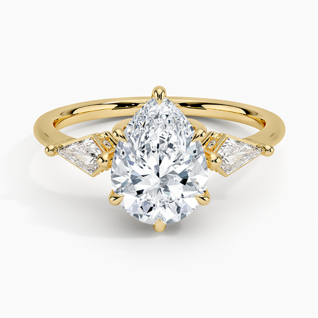 18K Yellow Gold Luxe Cometa Hidden Accent Diamond Ring