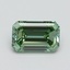 0.71 Ct. Fancy Intense Pacific Green Emerald Lab Grown Diamond