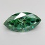 1.05 Ct. Fancy Vivid Green Marquise Lab Grown Diamond