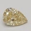 1.02 Ct. Fancy Yellow Pear Lab Grown Diamond