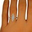 The Azalee Ring, smalltop view on a hand
