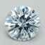 2.63 Ct. Fancy Intense Blue Round Lab Grown Diamond
