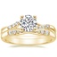 18K Yellow Gold Chamise Diamond Ring (1/15 ct. tw.) with Lark Diamond Ring