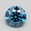 2.16 Ct. Fancy Vivid Blue Round Lab Grown Diamond