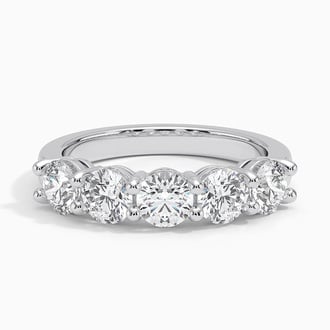 Round Five Stone Diamond Ring (1 1/2 ct. tw.) in Platinum