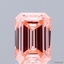 1.54 Ct. Fancy Vivid Pink Emerald Lab Grown Diamond