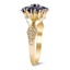 The Roxy Ring, smalltop view on a hand