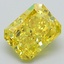 2.28 Ct. Fancy Vivid Yellow Radiant Lab Grown Diamond