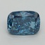 1.51 Ct. Fancy Vivid Blue Cushion Lab Grown Diamond
