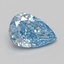 1.06 Ct. Fancy Vivid Blue Pear Lab Grown Diamond