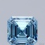 1.01 Ct. Fancy Vivid Blue Asscher Lab Grown Diamond