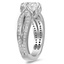 Rounded Split Shank Diamond Ring, smallside view