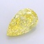 5.11 Ct. Fancy Intense Yellow Pear Lab Grown Diamond