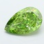 3.61 Ct. Fancy Vivid  Green Pear Lab Grown Diamond