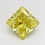 3.00 Ct. Fancy Intense  Yellow Princess Lab Grown Diamond
