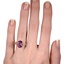 The Yukiku Ring, smallzoomed in top view on a hand