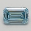 4.01 Ct. Fancy Intense  Blue Emerald Lab Grown Diamond