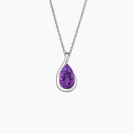 Bezel Atelier Amethyst Pendant Necklace