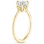 18K Yellow Gold Channing Solitaire Ring, smallside view