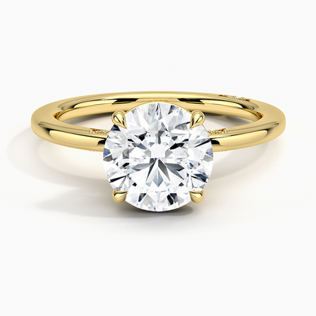 18K Yellow Gold Simply Tacori Delicate Drape Diamond Ring
