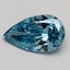 0.49 Ct. Fancy Vivid Blue Pear Lab Grown Diamond