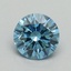 0.83 Ct. Fancy Vivid Blue Round Lab Grown Diamond