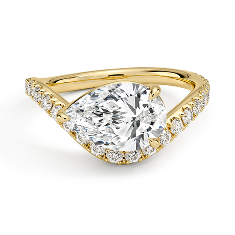 18K Yellow Gold Silhouette Diamond Ring (1/2 ct. tw.)