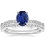 18K White Gold Petite Demi Diamond Ring (1/5 ct. tw.) with Luxe Ballad Diamond Ring (1/4 ct. tw.)