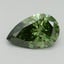 1.29 Ct. Fancy Vivid Pacific Green Pear Lab Grown Diamond