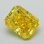 2.60 Ct. Fancy Vivid Yellow Radiant Lab Grown Diamond