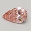 0.56 Ct. Fancy Vivid Pink Pear Lab Grown Diamond
