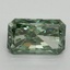3.13 Ct. Fancy Vivid Pacific Green Radiant Lab Grown Diamond