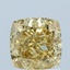 1.61 Ct. Fancy Intense Yellow Cushion Lab Grown Diamond
