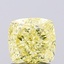 1.59 Ct. Fancy Intense  Yellow Cushion Lab Grown Diamond