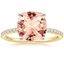 18K Yellow Gold Ballad Half Coverage Diamond Ring (1/8 ct. tw.), smalltop view