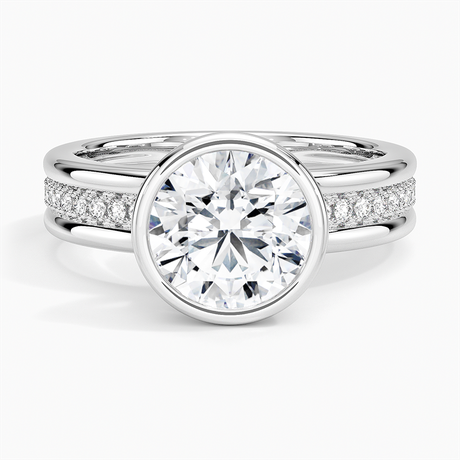 Platinum Sofia Triple Band Diamond Ring (1/4 ct. tw.)