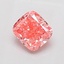 1.03 Ct. Fancy Vivid Pink Cushion Lab Grown Diamond